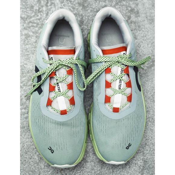 On Cloud Cloudmonster Green Glacier Gray Running Shoes Sneakers Womens Size 10 - Picture 10 of 15